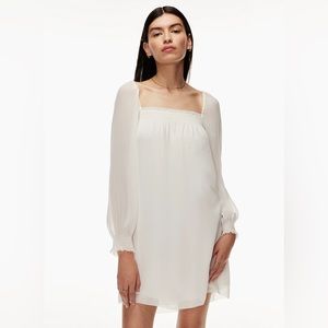 Aritzia Wilfred Alana Relaxed Fit Chiffon Robe Mini Dress - Size M